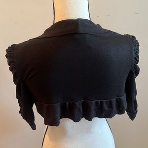 Black Crop Vest S